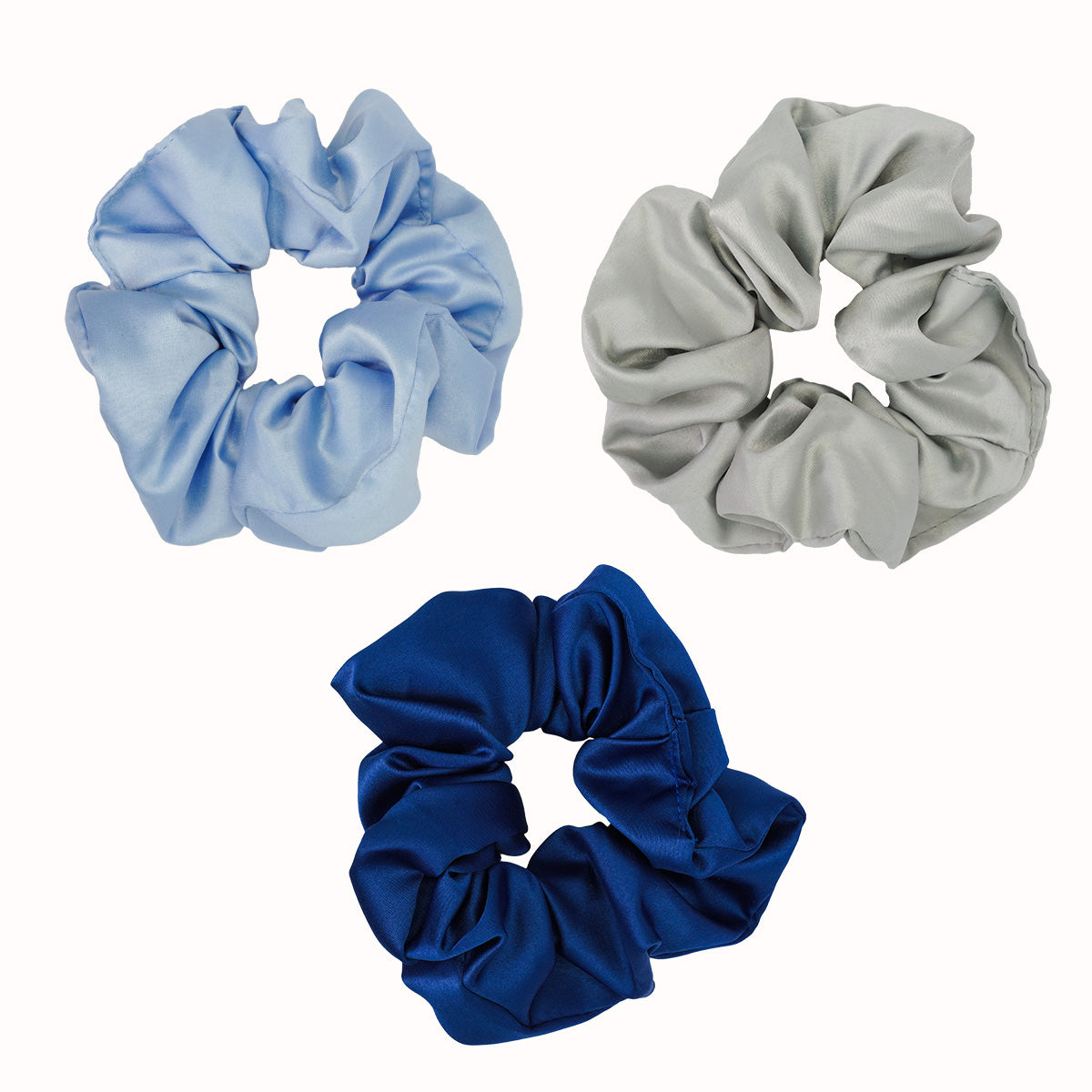 Medium Sized Satin Scrunchies ( Set of 3 )