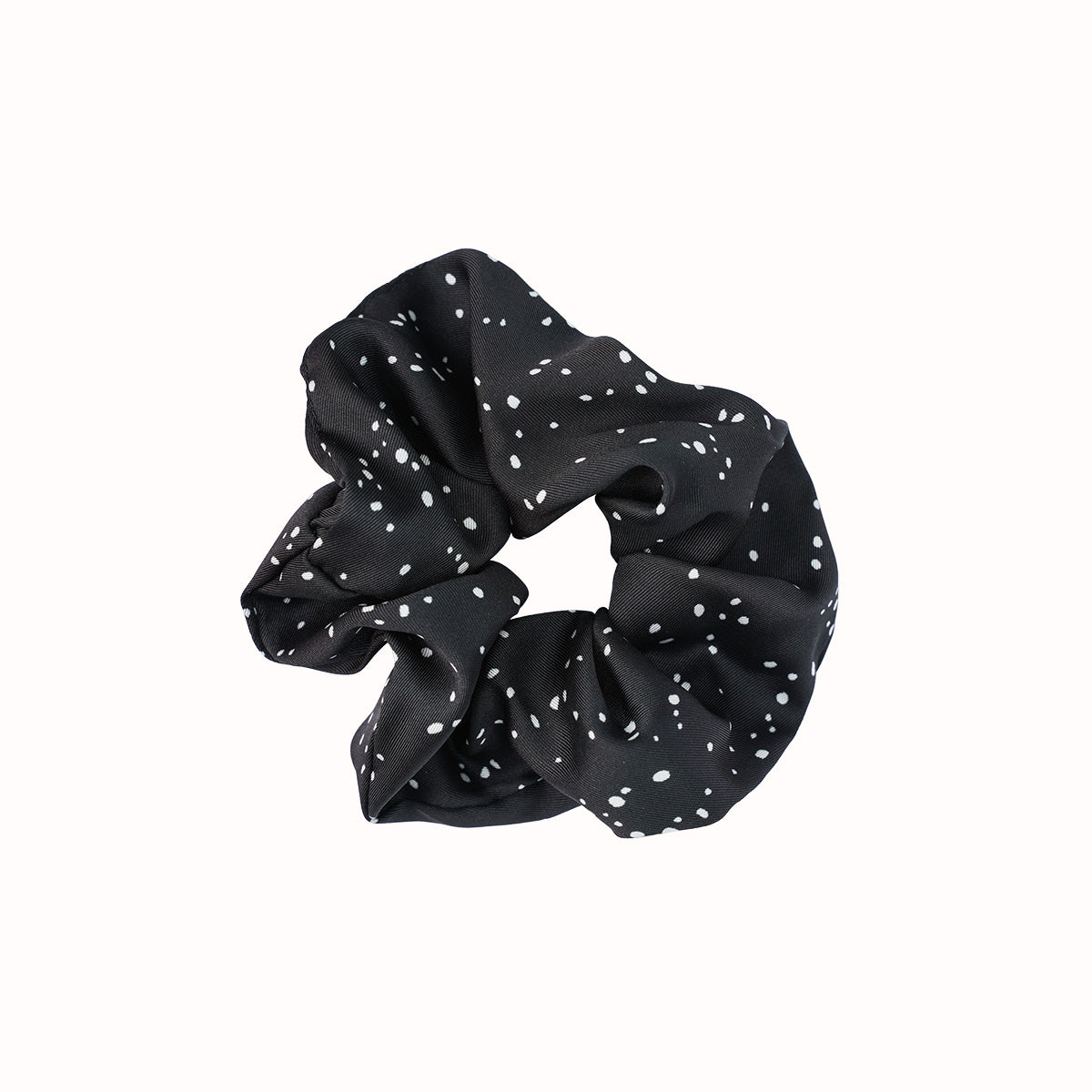 Soft Satin Polka Dot Scrunchies (Set of 2)