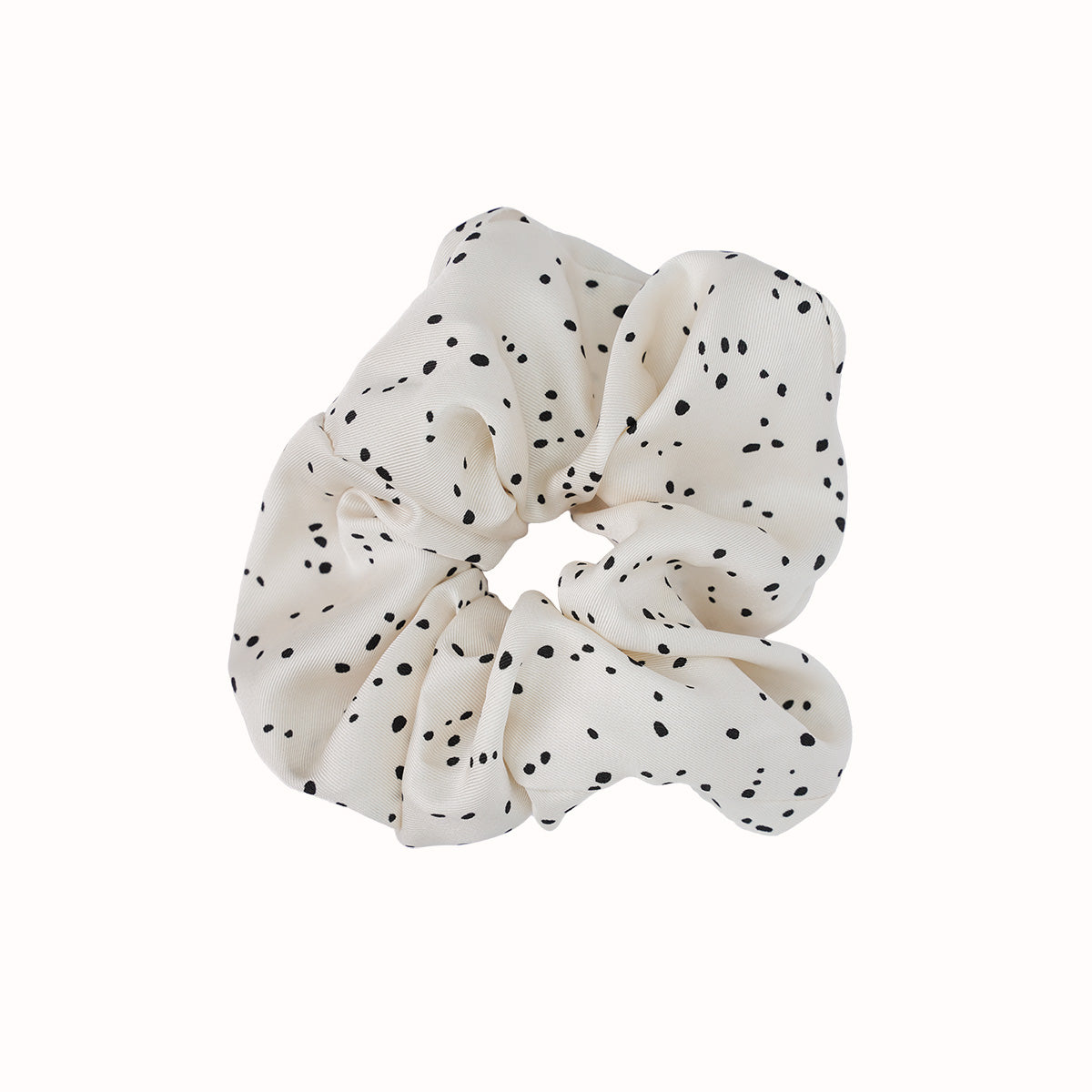 Soft Satin Polka Dot Scrunchies (Set of 2)