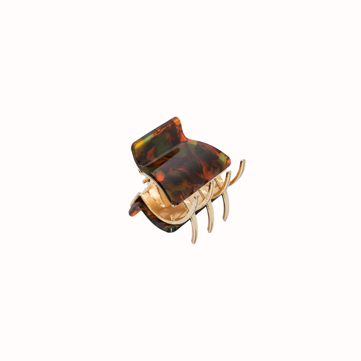 Heidi Flecked Rectangle Claw Clip (Mini)
