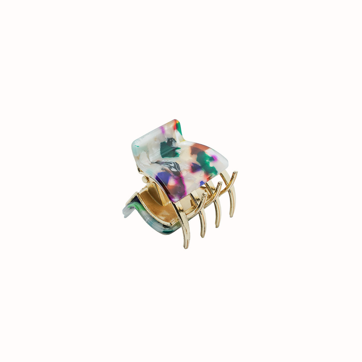 Heidi Flecked Rectangle Claw Clip (Mini)