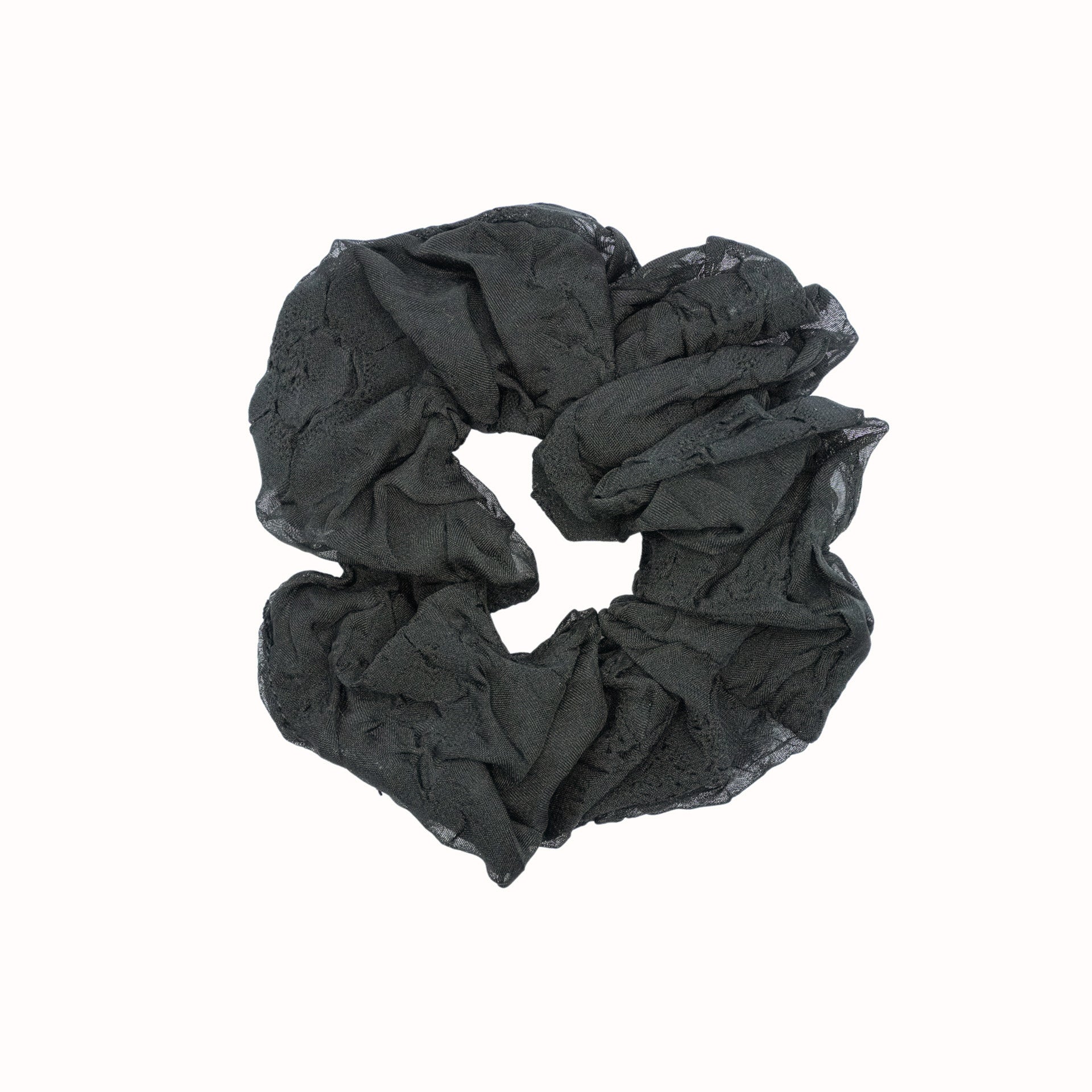 Textured Chiffon Scrunchie