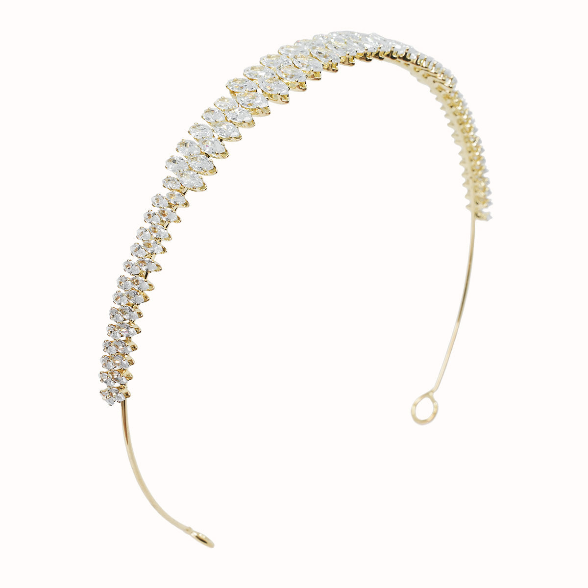 Elodie Crystal Crown Headband