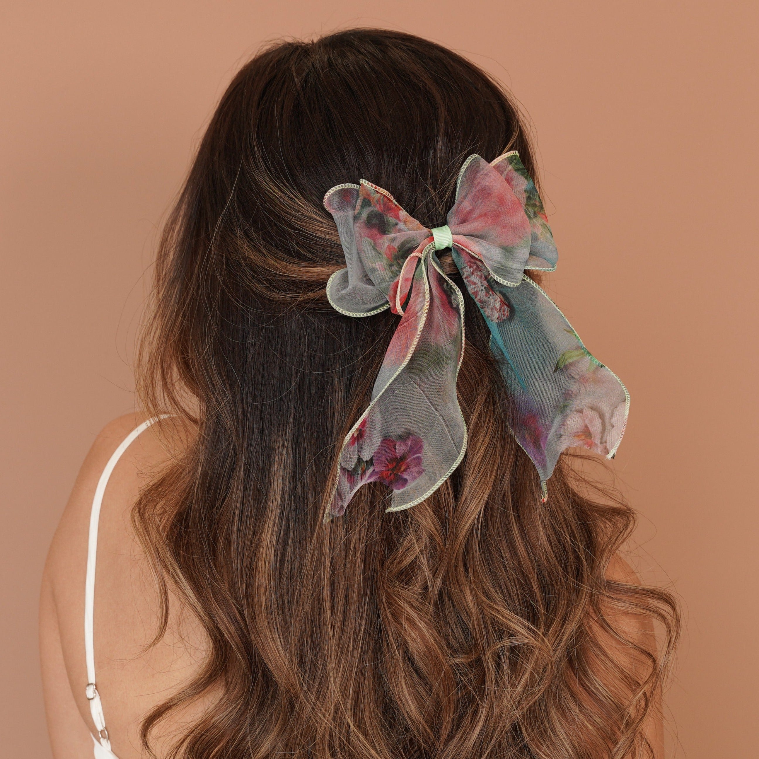 Organza Floral Hair Bow