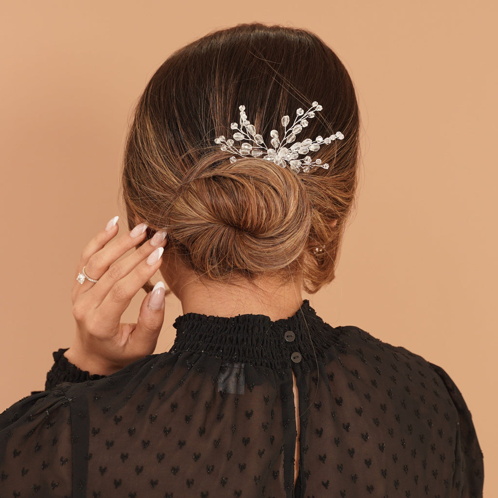 Glass Pearl Studded Hair Pin