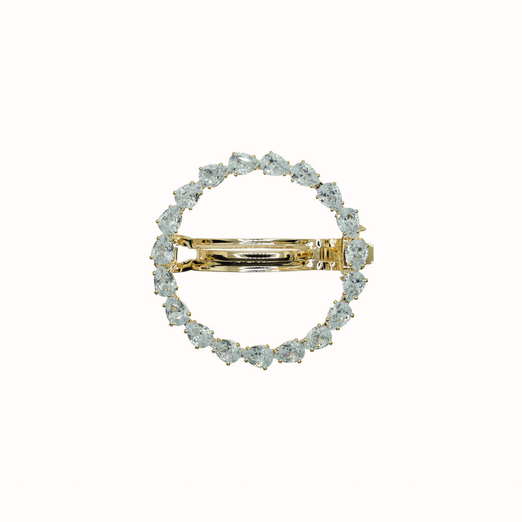 Tear Drop Sphere Barrette