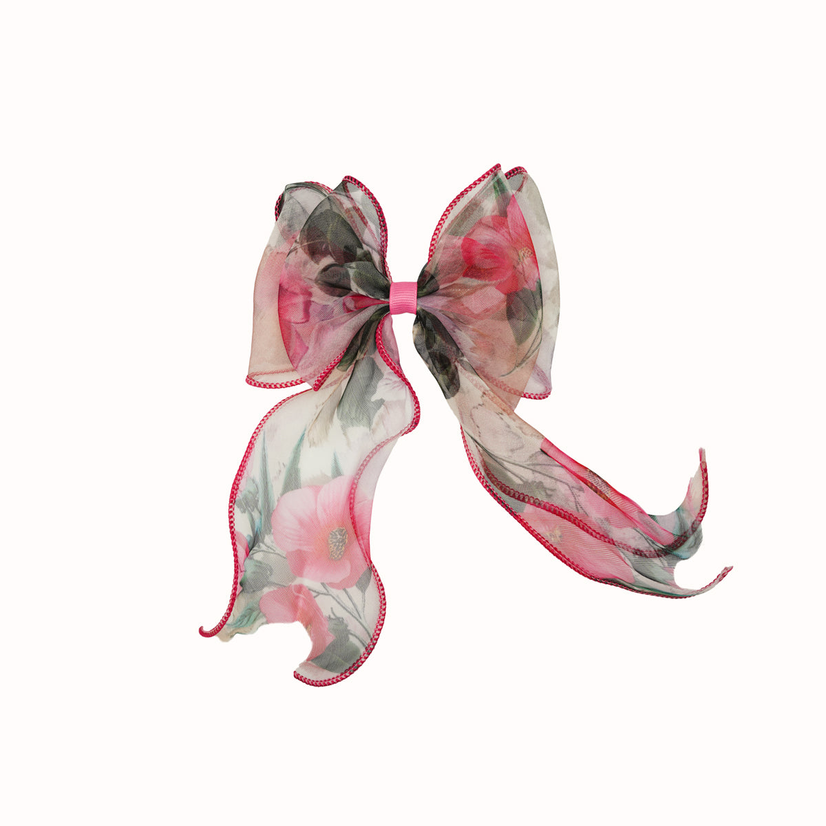 Organza Floral Hair Bow