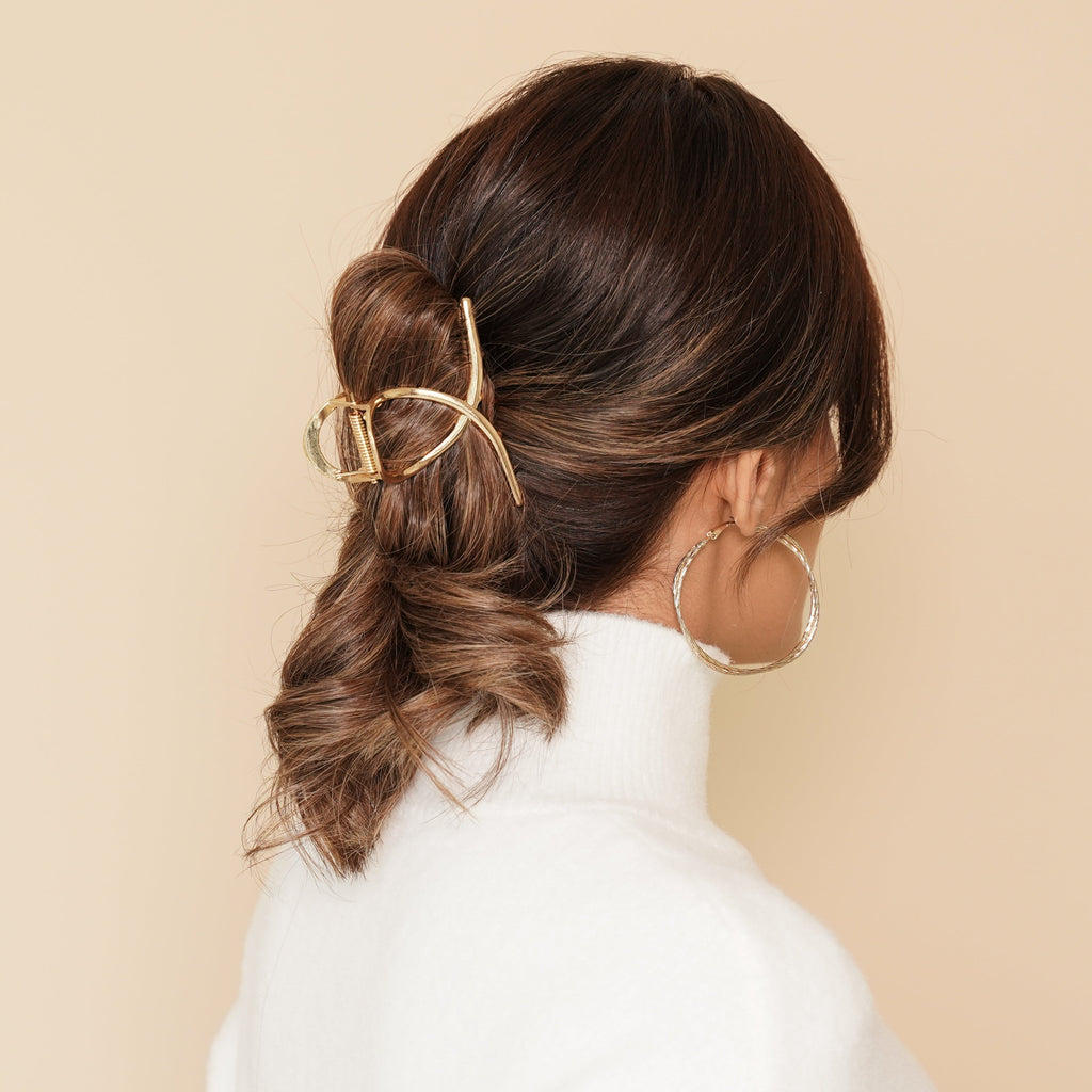 Ariana Metallic Loop Claw Clip (Large)