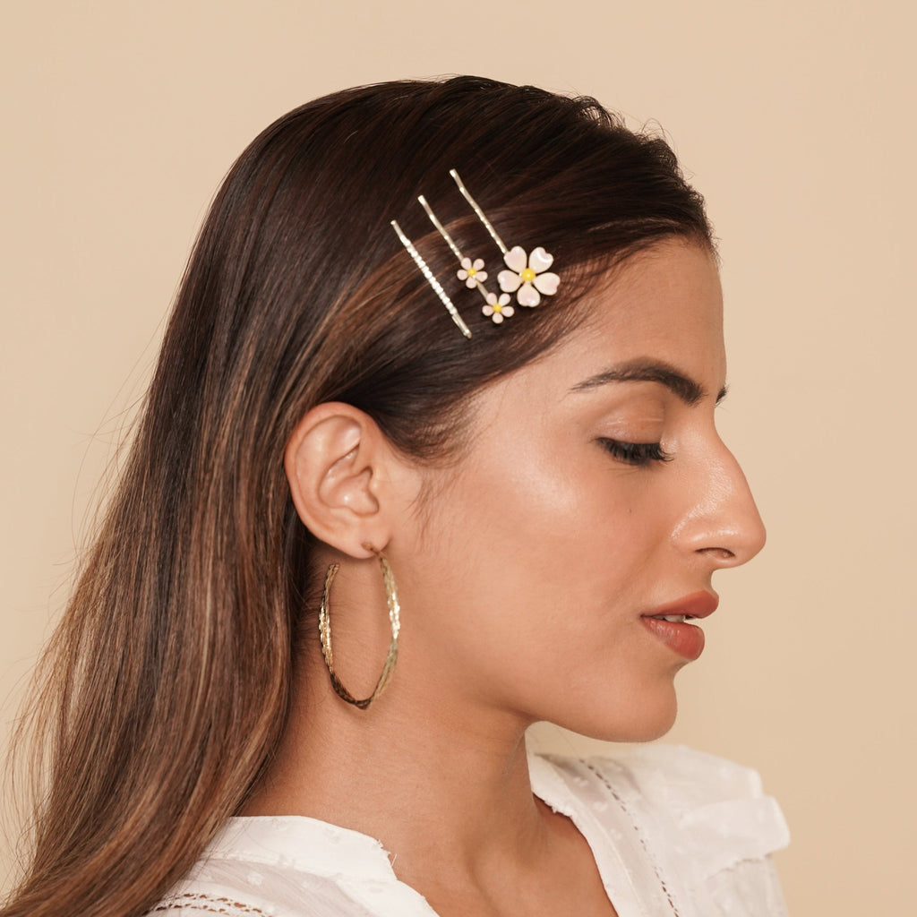 Bella Crimson Hair Pin (Set of 3)