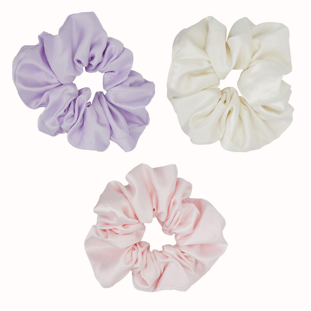 Medium Sized Satin Scrunchies ( Set of 3 )