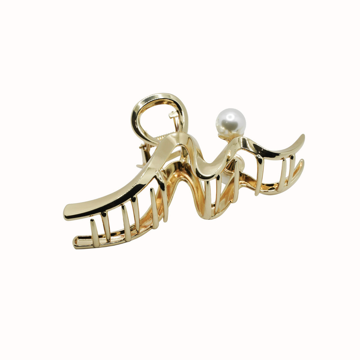 Zara Pearl Stud Claw Clip ( Large )