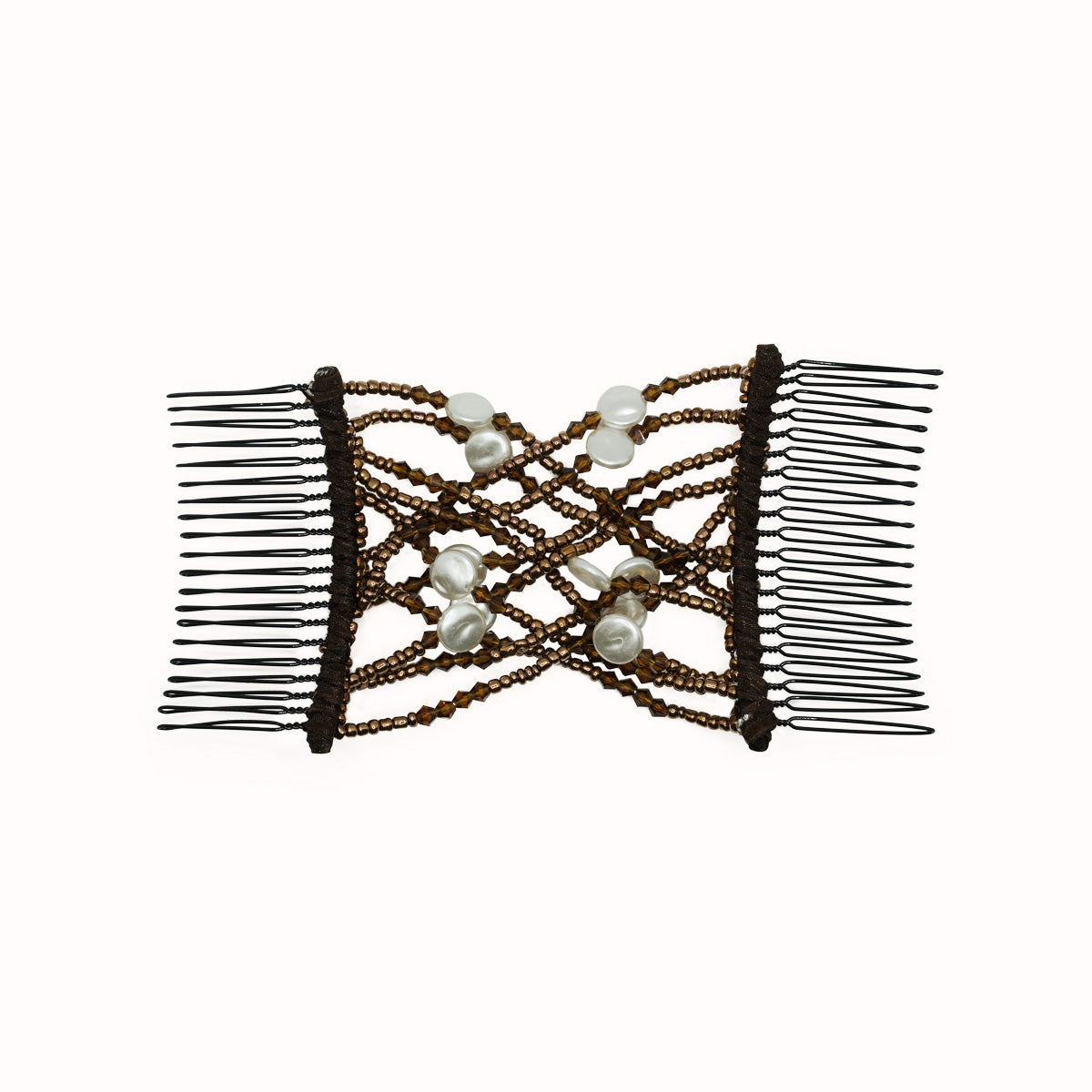 Beaded Double Sided Hair Comb