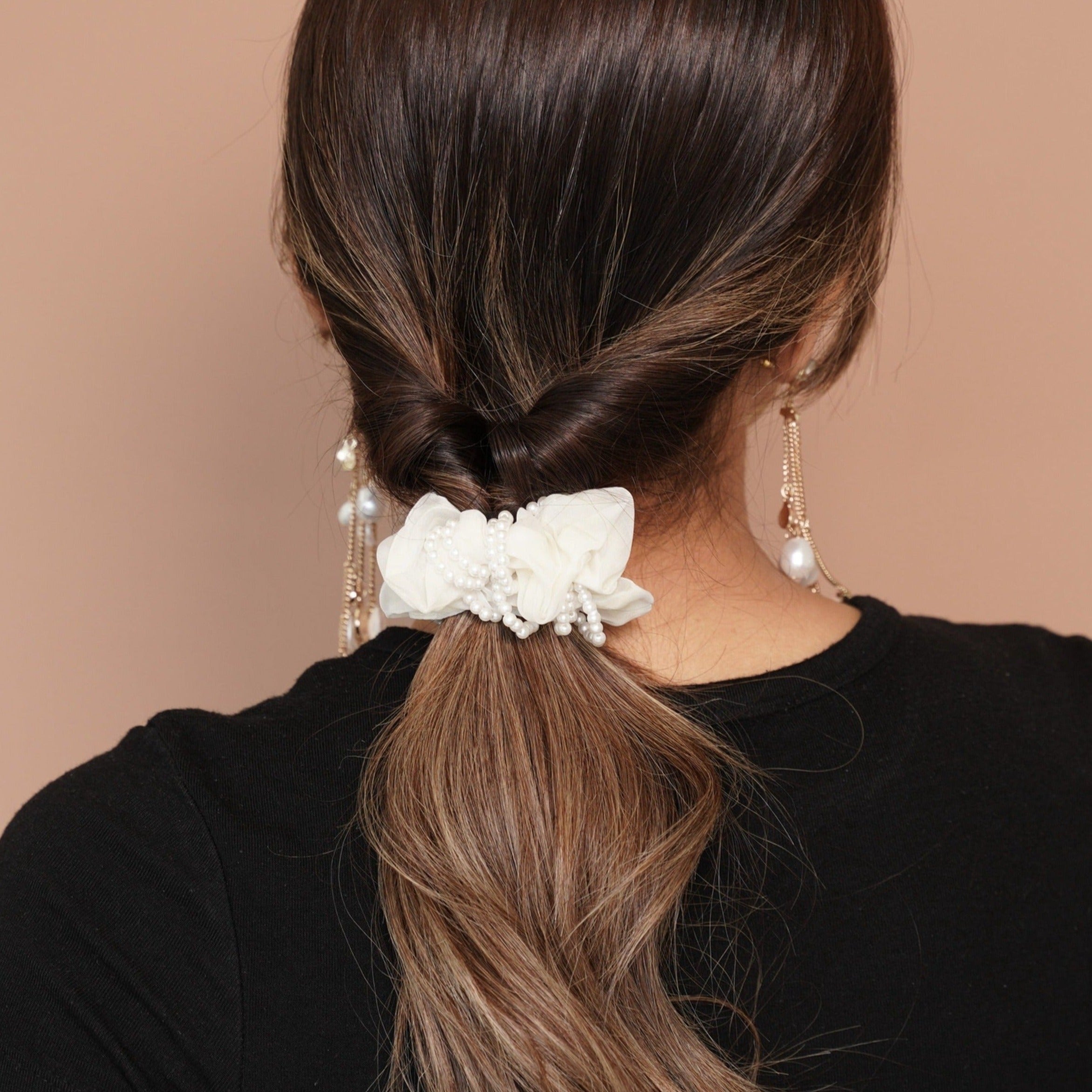 Paige Pearl Stringed Scrunchie