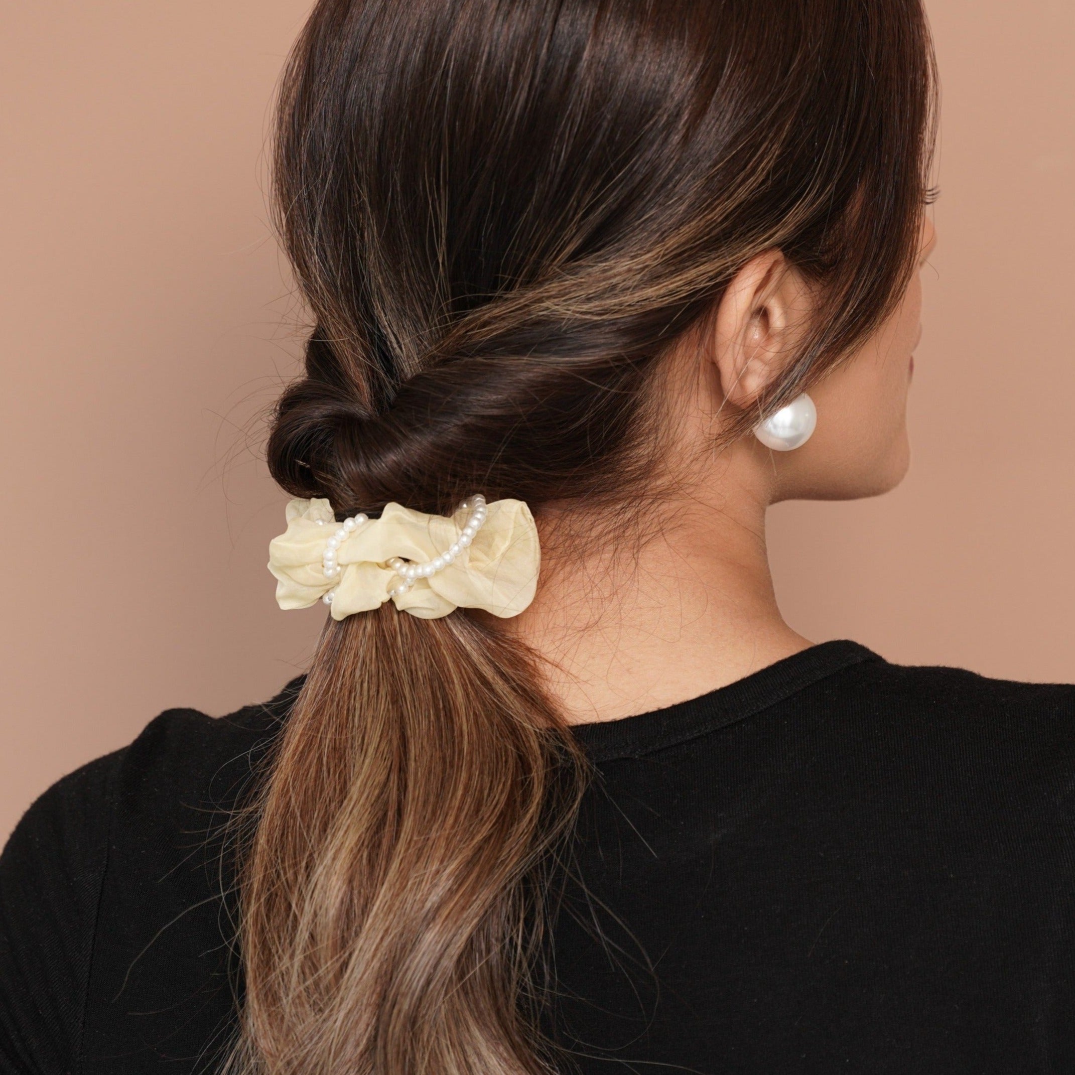 Paige Pearl Stringed Scrunchie