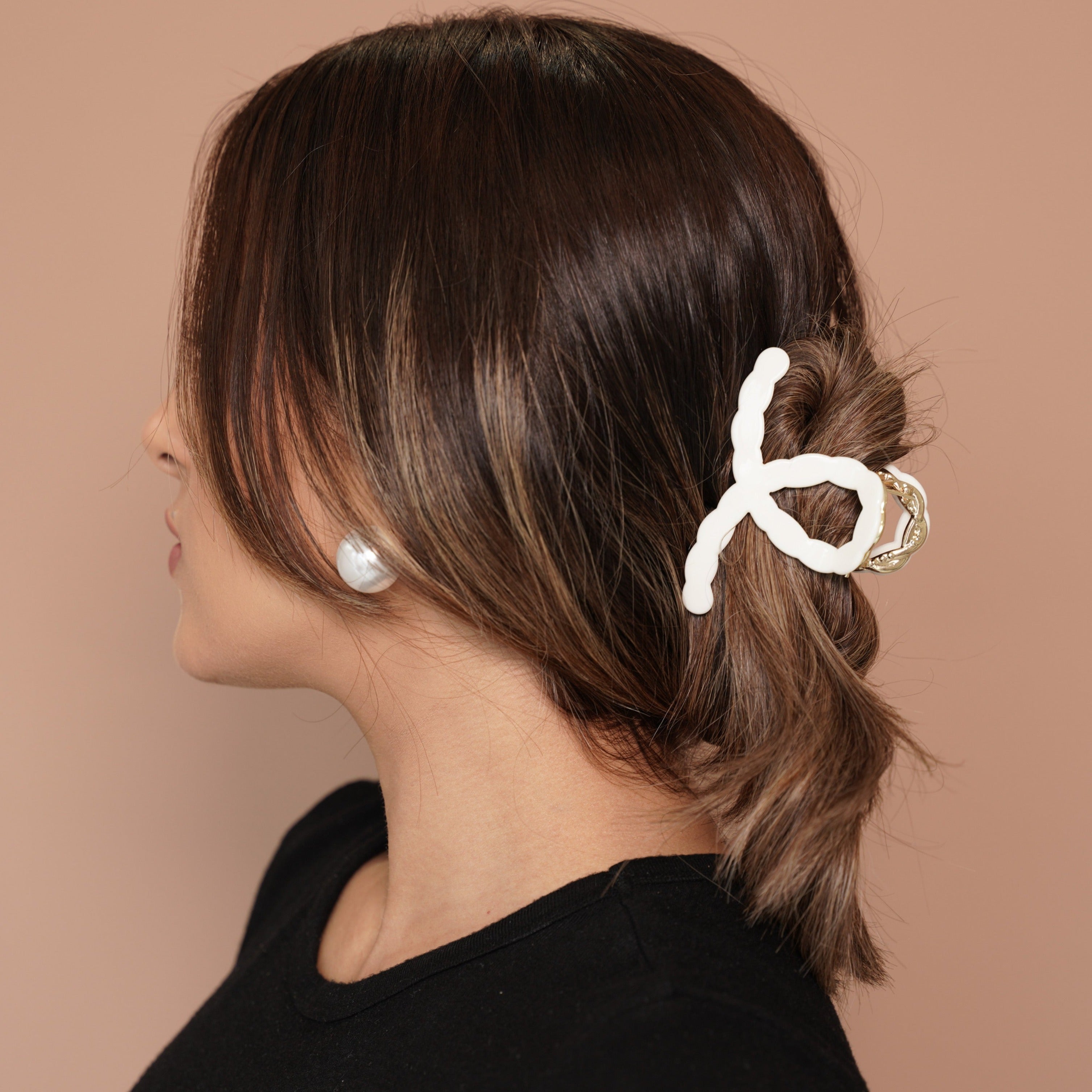 Ivory Claw Clip