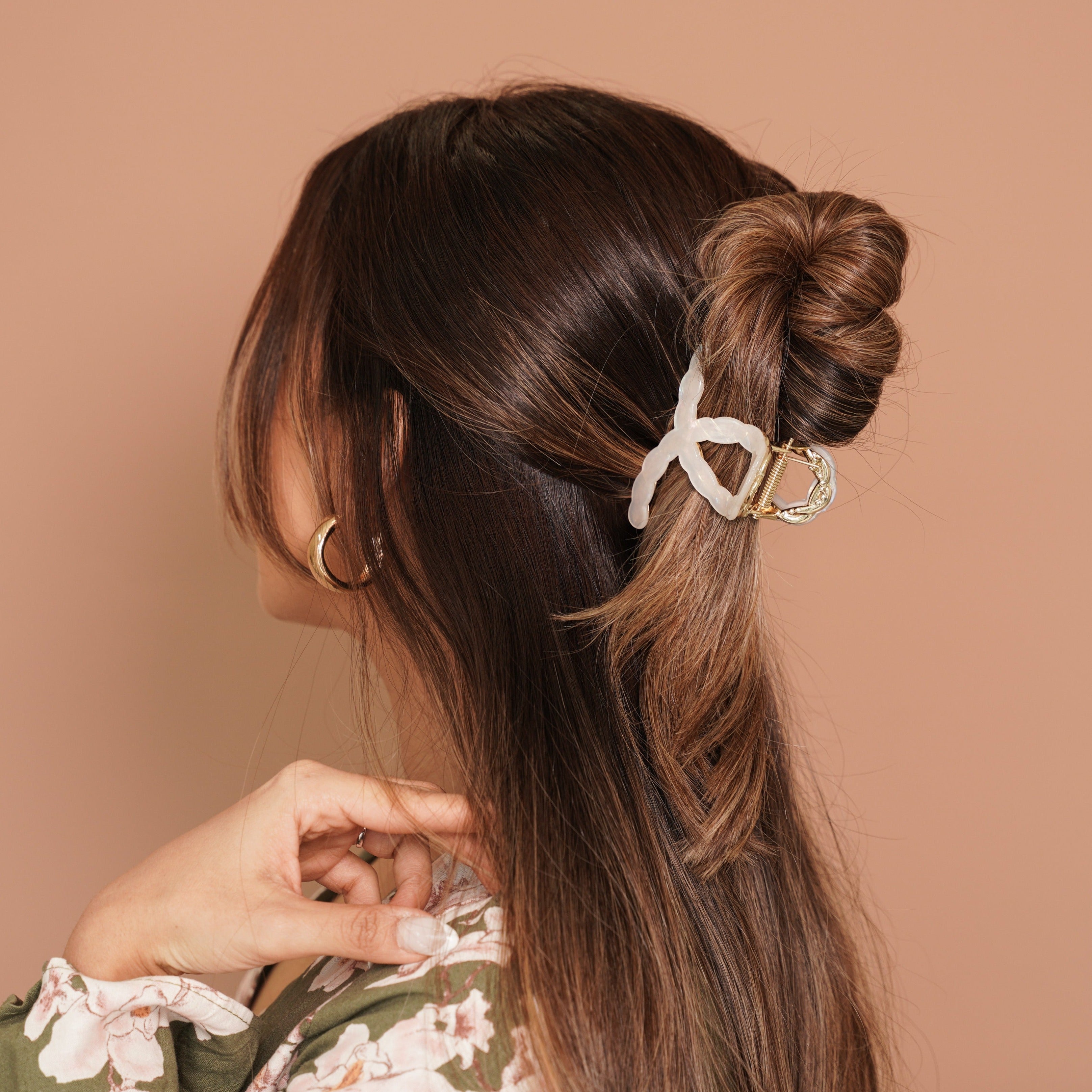 Ivory Claw Clip