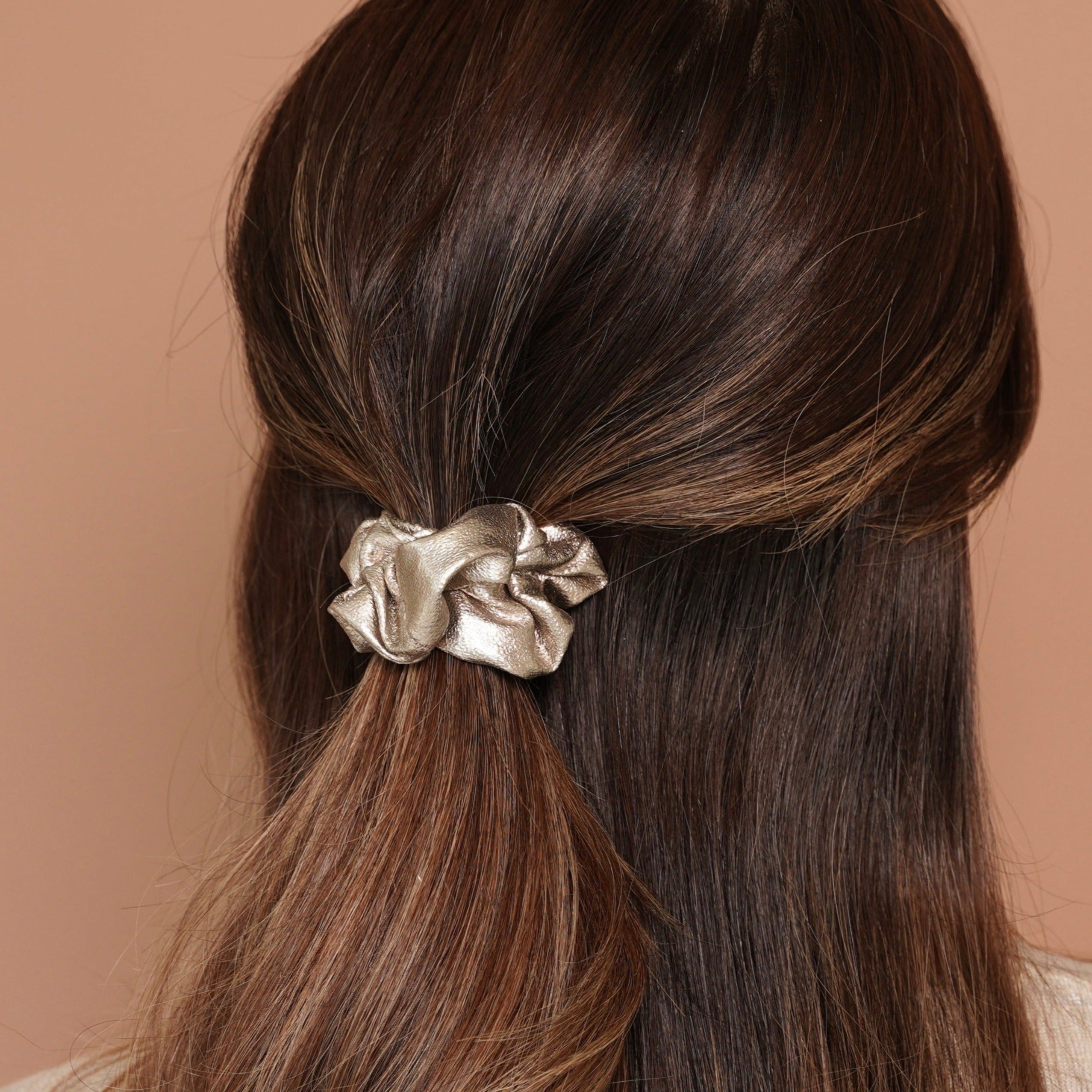 Misha Metallic Scrunchies (Set of 5)