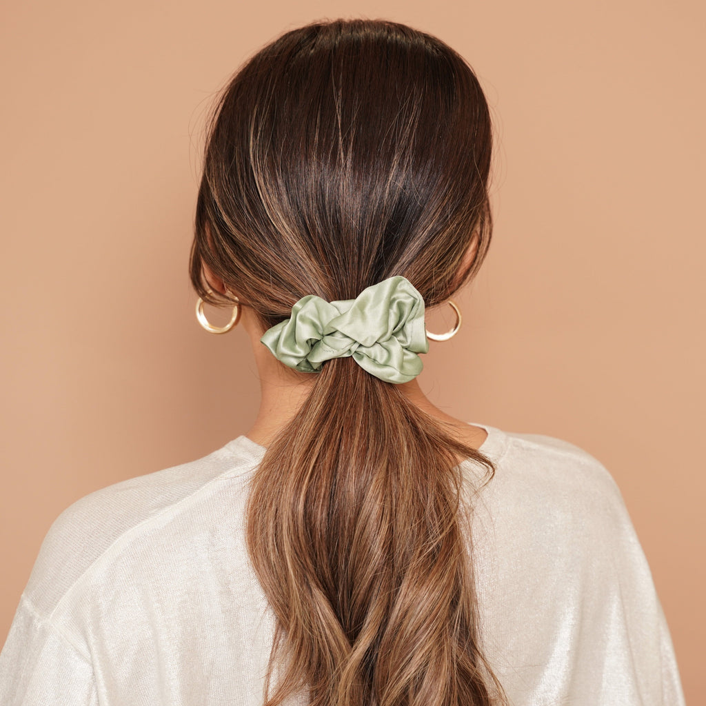 Medium Sized Satin Scrunchies ( Set of 3 )
