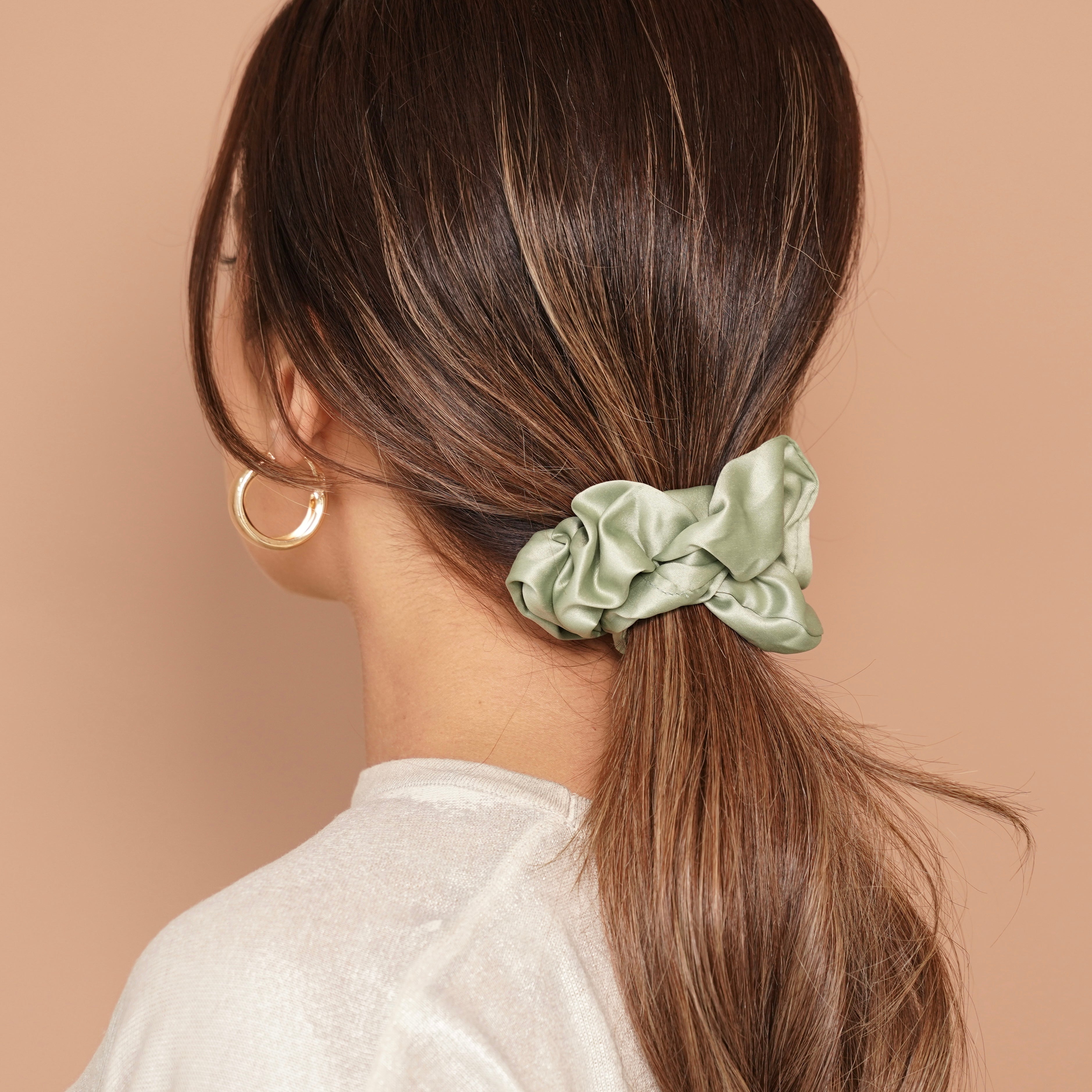 Medium Sized Satin Scrunchies ( Set of 3 )