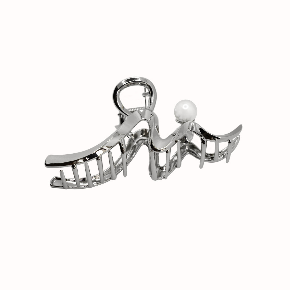 Zara Pearl Stud Claw Clip ( Large )