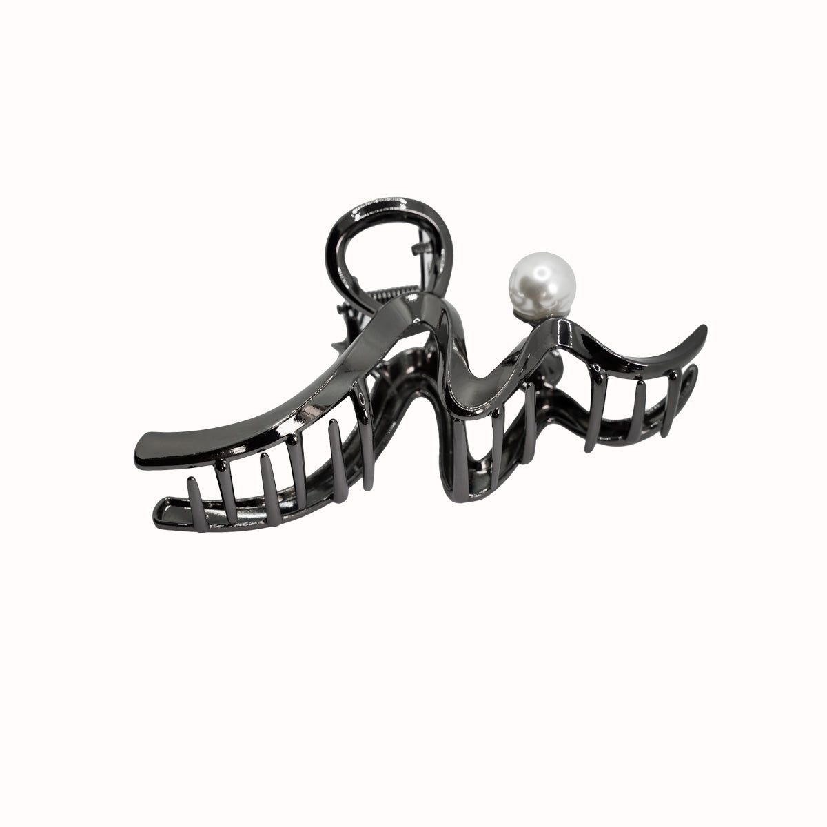 Zara Pearl Stud Claw Clip ( Large )