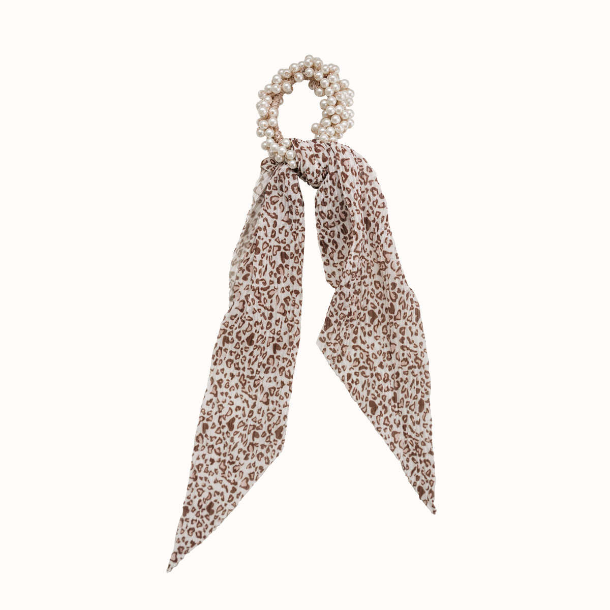 Pearl Studded Scarf Hair Tie