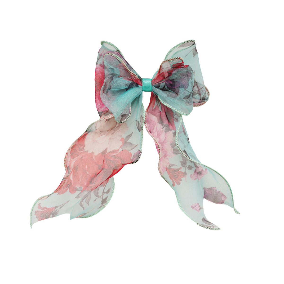 Organza Floral Hair Bow