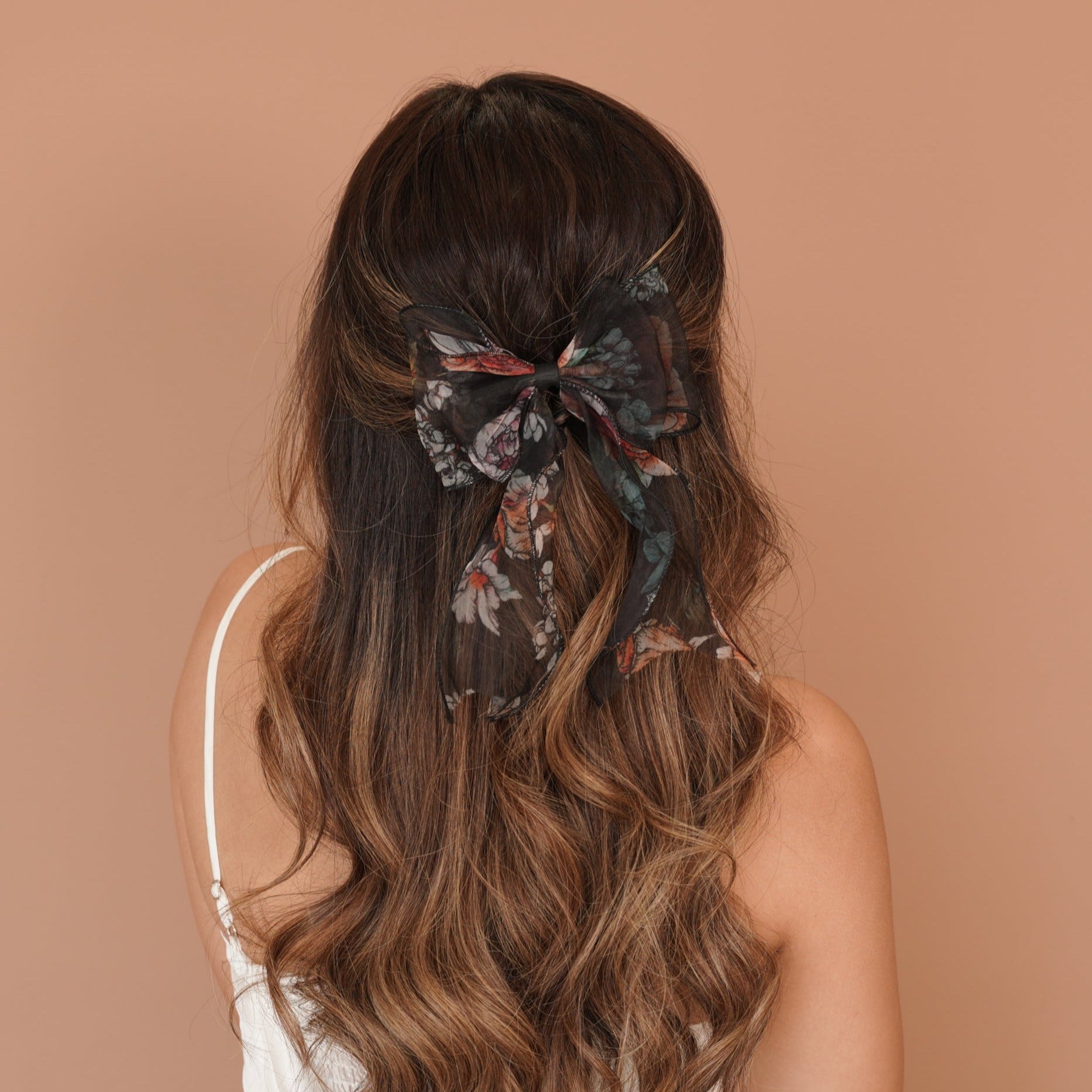 Organza Floral Hair Bow