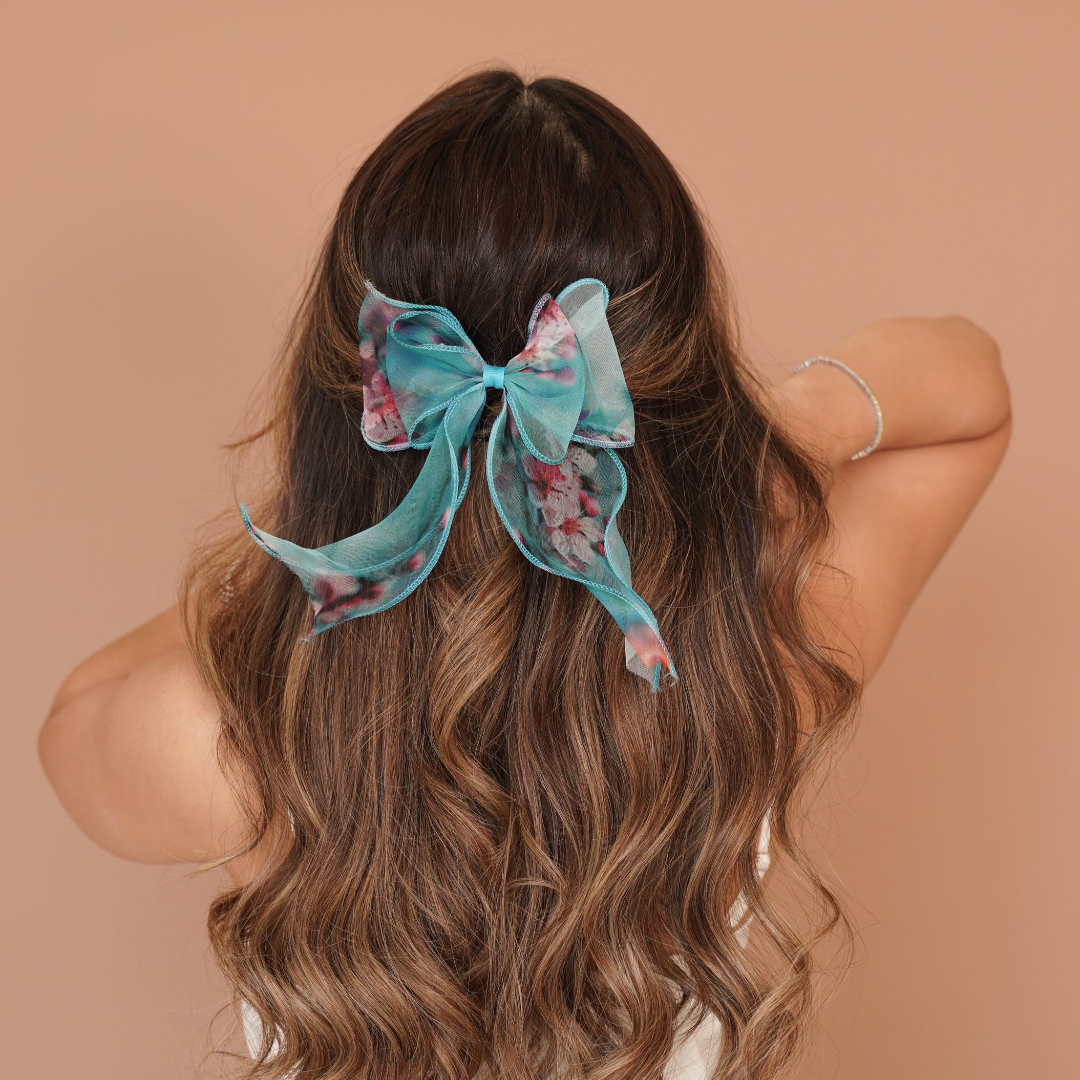 Organza Floral Hair Bow