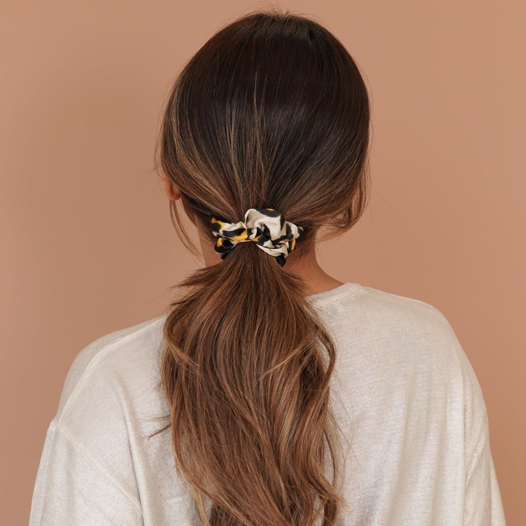 Satin Printed Scrunchie