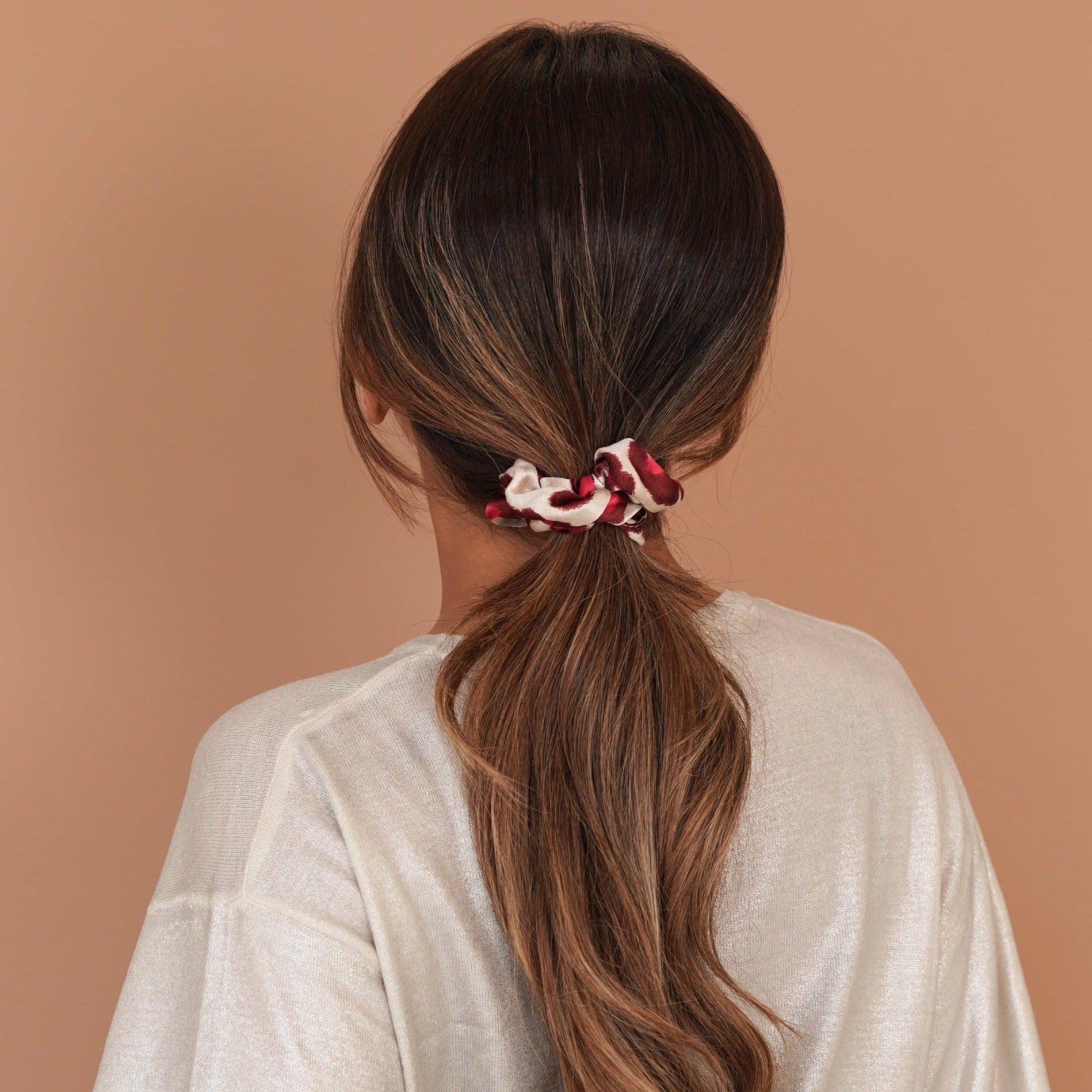 Satin Printed Scrunchie