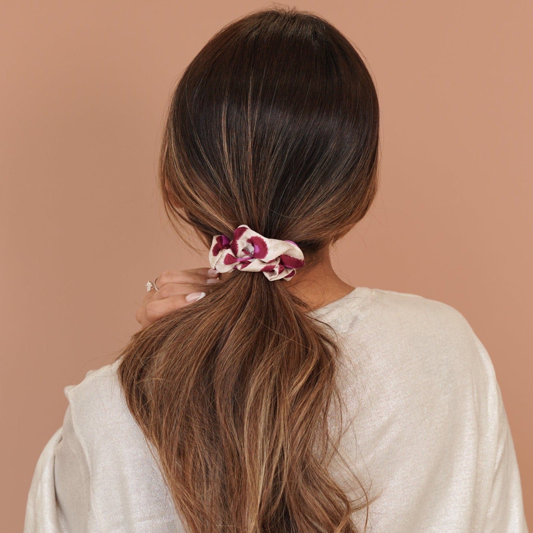 Satin Printed Scrunchie