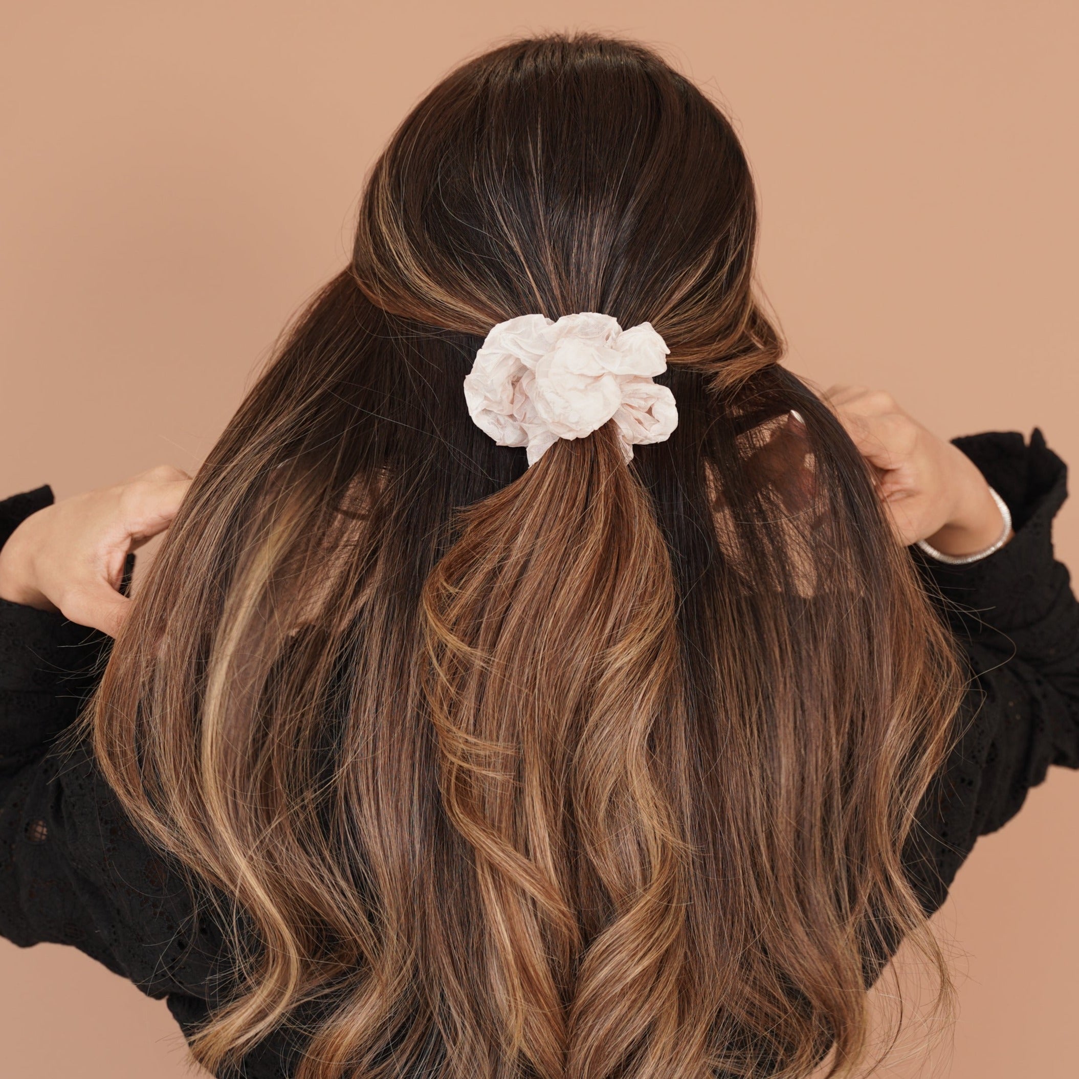 Textured Chiffon Scrunchie