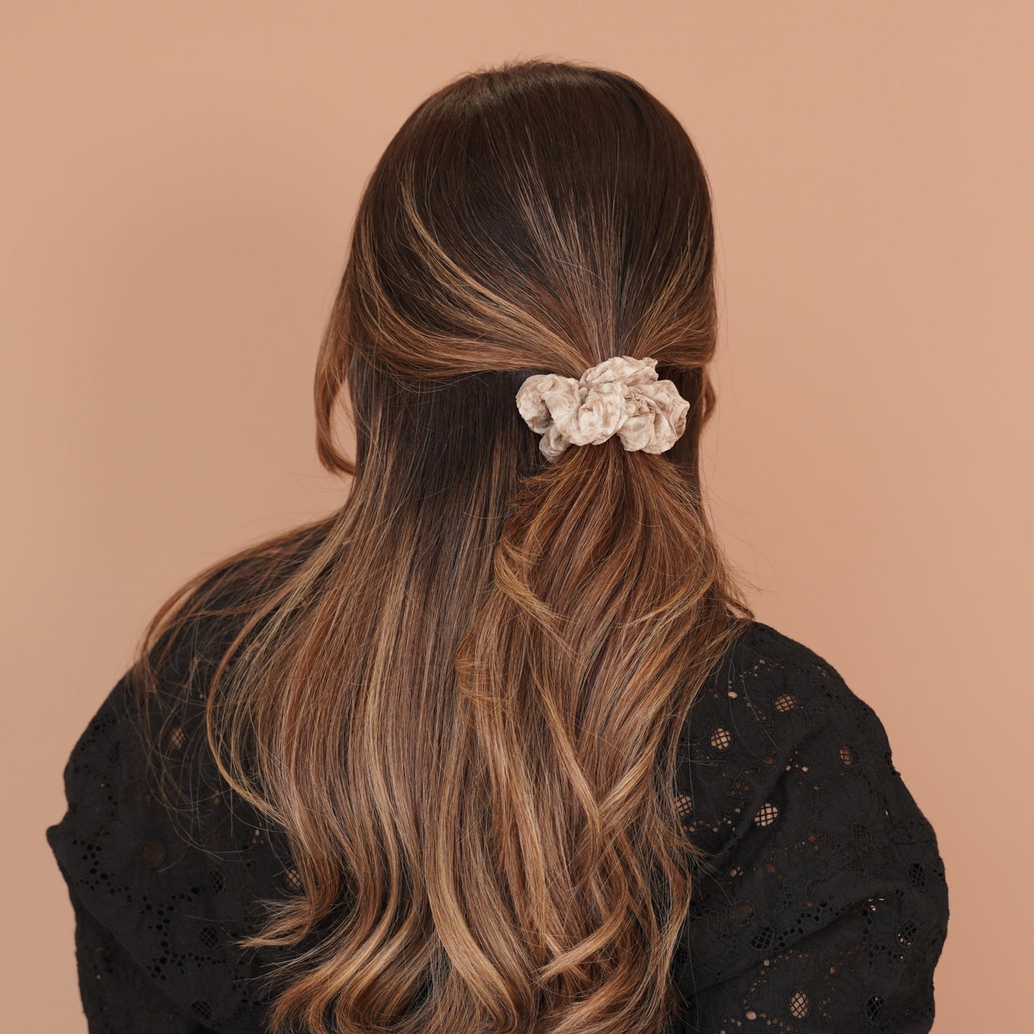 Textured Chiffon Scrunchie